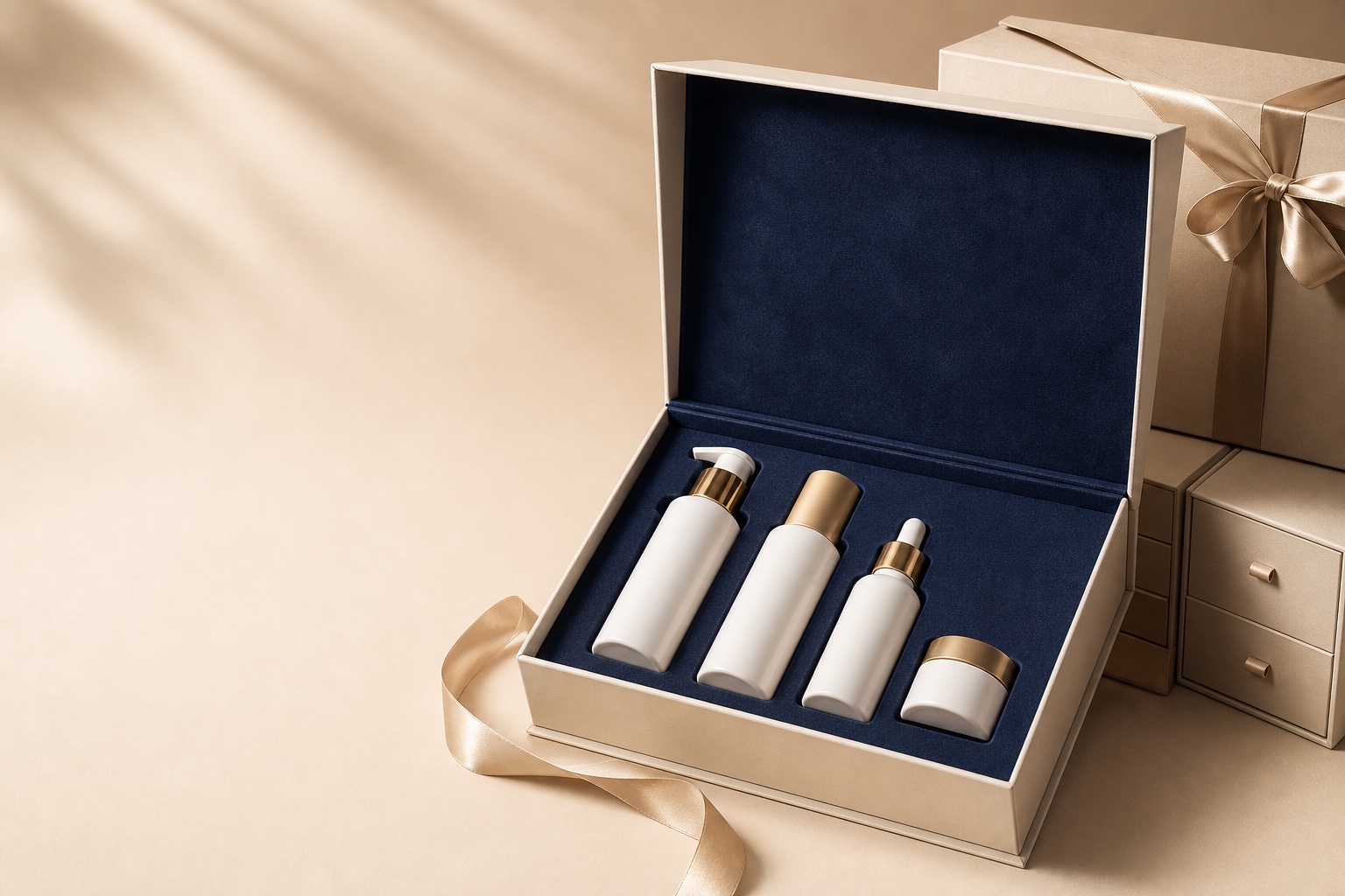 Luxury gift set packaging — magnetic box EVA foam insert — Vella